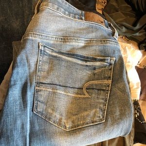 High waisted skinny jeans